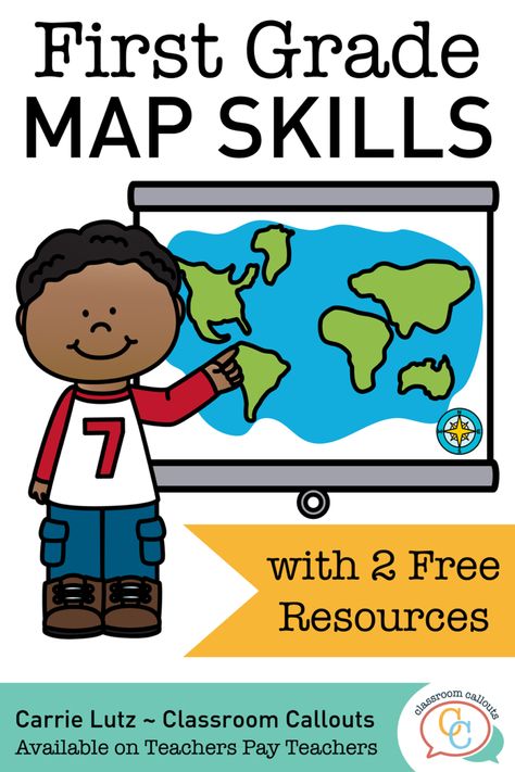 First Grade Social Studies, Social Studies Maps, Map Key, Compass Directions, Building Classroom Community, Map Symbols, Cardinal Directions, Homeschool Social Studies, Map Crafts