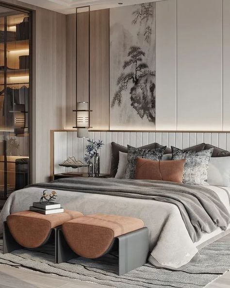 Discover modern bedroom furniture with most quality and sophisticated design for luxury modern bedrooms. Masculine Bedroom Decor, Small Bedroom Furniture, Bedroom Interior Design Luxury, Hotel Room Design, Rooms Ideas, Classic Bedroom, Bedroom Bed Design, Modern Bedroom Design, Bedroom Furniture Design