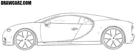 How to Draw a Bugatti Chiron Step by Step Side Face Drawing, Car Drawing Easy, How Draw, Simple Face Drawing, Mustang 1967, Side View Drawing, Ford Mustang 1967, Boat Crafts, Luxury Cars Rolls Royce