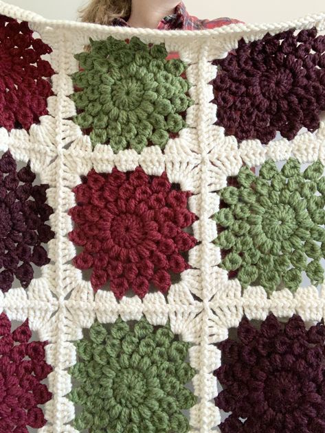 Special Edition Christmas Island Time Blanket Pattern — NautiKrall Crochet Nautikrall Crochet, Crochet Sunburst Granny Square, Snowflake Crochet Pattern, Crochet Sunburst, Crochet Patchwork Blanket, Snowflake Crochet, Crochet Cluster Stitch, Granny Square Häkelanleitung, Motifs Granny Square