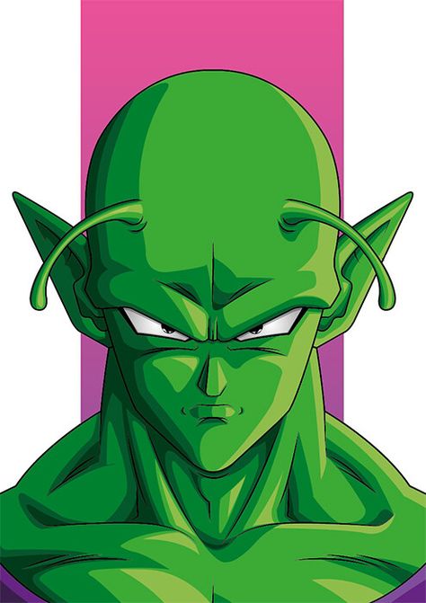 Dragon Ball Super Piccolo, Dragon Ball Piccolo Wallpaper, Dragon Ball Artwork Drawing, Piccolo Drawing, Dragonball Z Art, Dragon Ball Z All Characters, Dragon Ball Z Painting, Dragonball Z Characters, Piccolo Dbz Art