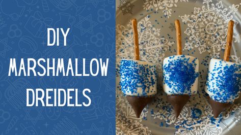 While the holidays have changed this year, having family fun-time during them doesn’t have to. Check out this fun Hanukkah-themed treat that you can do with your little ones! Blue Hershey Kisses, Blue Sprinkles, Sanding Sugar, Pretzel Sticks, Hershey Kisses, Hostess With The Mostess, Fun Times, Fun Time, Marshmallows