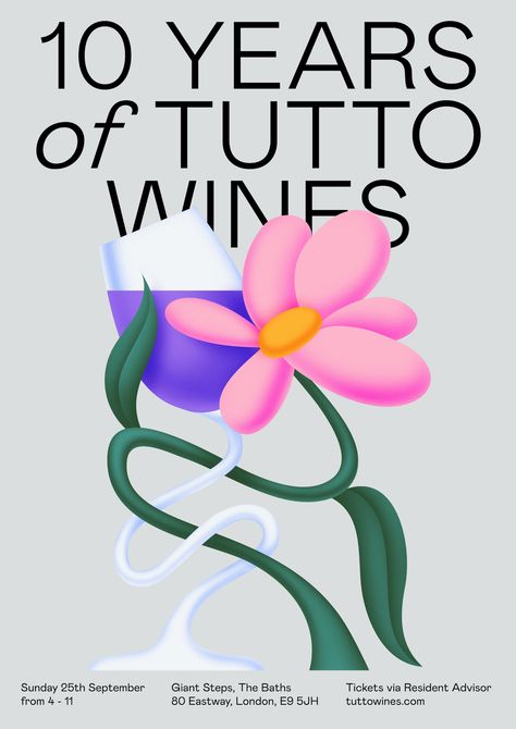 Resident Adviser, Flowers Wine, Wine Poster, Graphic Arts Illustration, Composition Design, Vector Shapes, Online School, Day Work, Food Illustrations