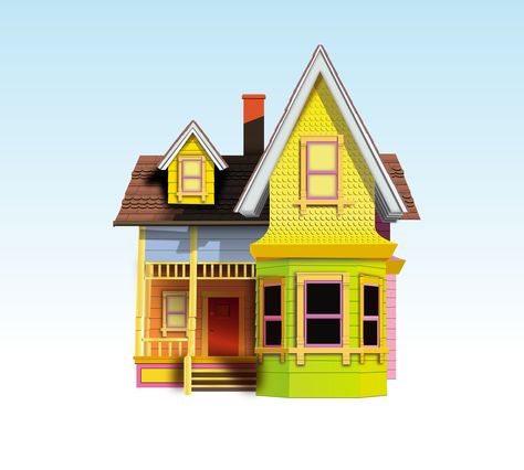 Up House Vectored by skratakh Up House Vectored by skratakh Disney Up House Drawing, House From Up, Up House Printable, Movie Up House, Casa Up, Disney Homes, Up House Pixar, Up House Drawing, Up Movie House