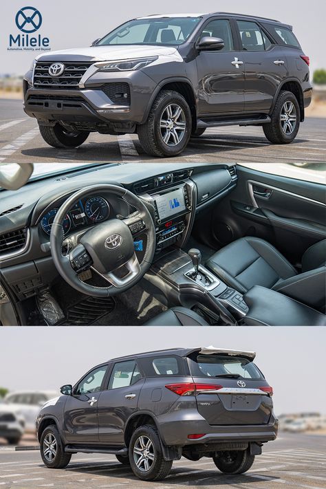 (LHD) TOYOTA FORTUNER 2.4D AT 4X4 MY2023 – GREY Toyota Fortuner Black, Toyota Fortuner Legender, Fortuner Legender, Fortuner Toyota, Bridal Boutique Interior, Gas Mask Art, Toyota Fortuner, New Suv, Toyota Innova