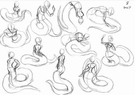 Female Naga, Pose Sheet, Anthro Art, Mermaid Drawings, Different Poses, Creature Drawings, Concept Art Drawing, Human Poses, Random Art