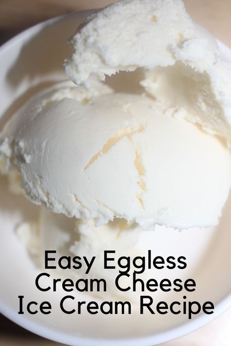 Cream Cheese Ice Cream Recipe, Cream Cheese Ice Cream, Homemade Ice Cream Recipes Machine, Vanilla Cream Cheese, Cheese Ice Cream, Ice Cream Recipes Machine, Easy Ice Cream Recipe, Postre Keto, Ice Cream Maker Recipes