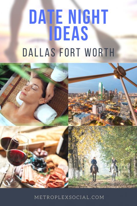 Date Night Ideas In Dfw, Dallas Things To Do, Best Date Ideas, Night Jar, Date Night Jar, Romantic Date Night Ideas, Dallas Skyline, Dallas Museum Of Art, Date Night In