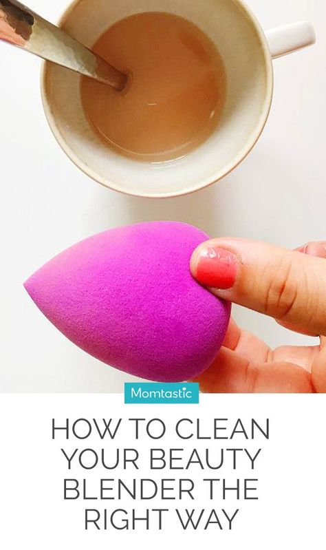 Diy Beauty Blender, Makeup Sponge Cleaner, Clean Beauty Blender, Beauty Blender How To Use, Beauty Blender Sponge, Beauty Blenders, Makeup Blender, Deep Cleaning Tips, How To Clean Makeup Brushes