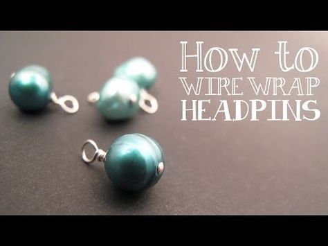 comment enroulé un pin dans une perle Headpin Jewelry, Wire Wrapping Techniques, Wire Wrapping Tutorial, Wire Jewelry Making, Wire Jewelry Tutorial, Basic Jewelry, Jewelry Making Tools, Homemade Jewelry, Jewelry Making Tutorials