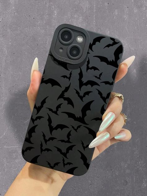 1pc Anti-fall Camera Protection Tpu Case With Bat-shaped Eye Compatible With IphoneI discovered amazing products on SHEIN.com, come check them out! Charlotte Core, Aesthetic Goth, Black Phone Case, Mobile Phone Case, Amazing Products, Mobile Phone Cases, Accessories Case, Cell Phone Accessories, Bat