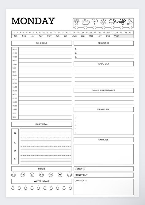 Time Block Daily Planner, Hourly Schedule Printable Free, Time Schedule Template, Making A Planner, Hourly Schedule Printable, Timetable Planner, Bullet Journal Calendrier, Time Blocking Schedule, Work Planner Printable