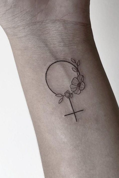 Feminism Tattoo, Miniature Tattoos, Empowering Tattoos, Feminist Tattoo, Freedom Tattoos, Inspiration Tattoos, Make Tattoo, Wrist Tattoo, Dainty Tattoos