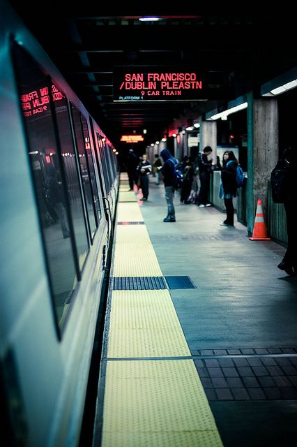 Bay Area Rapid Transit, Daly City, Wild Night, Rapid Transit, Subway Station, Urban Aesthetic, U Bahn, Route Map, Night City