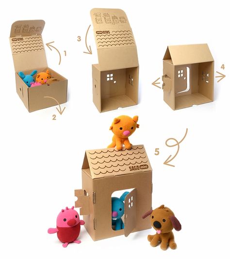 Eco Packaging Ideas, Kids Package Design, Kids Packaging, Kids Package, Imagination Toys, Cardboard Toys, Toy Packaging, Eco Packaging, Eco Toys