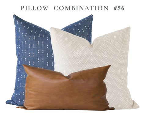 Leather Bedroom, Pillow Combo, Navy Throw Pillows, Neutral Pillow Covers, Leopard Pillows, Botanical Pillow, Navy Pillows, Neutral Throw Pillows, Pillow Combos