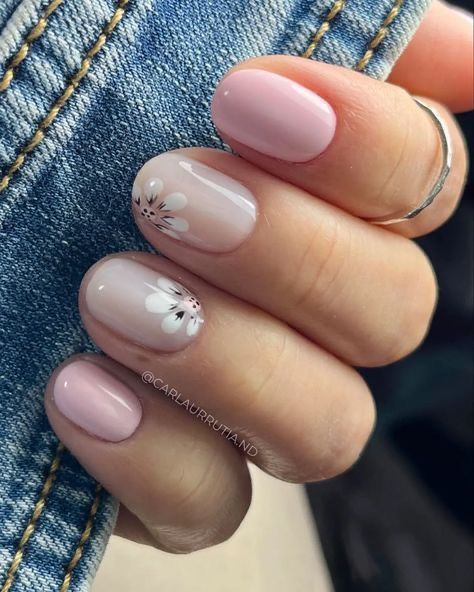 Nails For Short Nails, Milky Pink Nails, Pink Nail Ideas, Gel French Manicure, Unghie Sfumate, Milky Pink, Milky Nails, Pink Gel Nails, Short Gel Nails