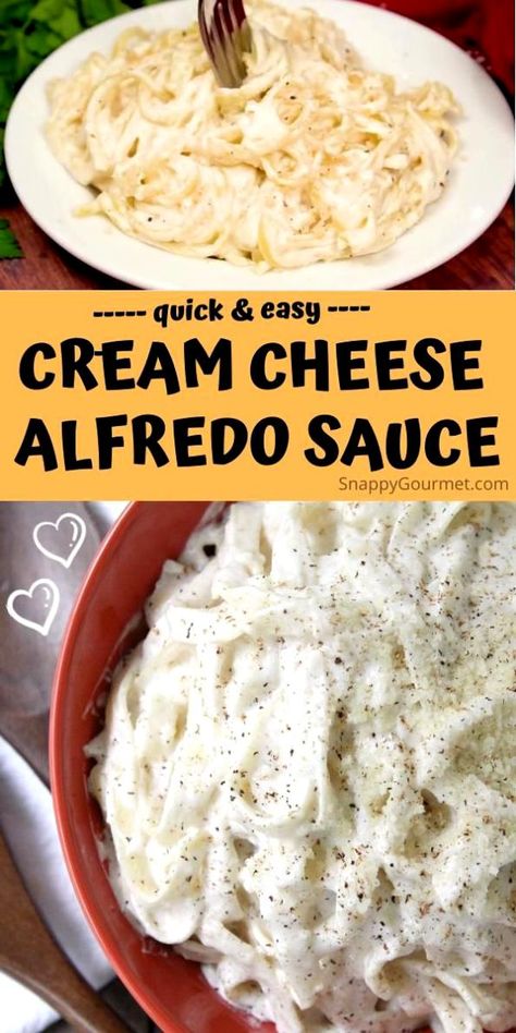 Cream Cheese Sauce For Pasta, Alfredo Sauce Recipe With Cream Cheese, Alfredo Sauce Without Heavy Cream, Olive Garden Alfredo Sauce Recipe Easy, Alfredo Sauce Recipe Easy Heavy Cream, Cream Cheese Alfredo Sauce, Alfredo Sauce With Cream Cheese, Pasta Cheese Sauce, Cream Cheese Alfredo