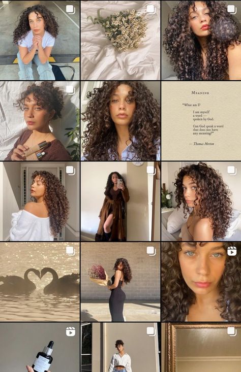 Feed Insta, Feed Ig, Grid Layouts, Instagram Feed Inspiration, Photography Poses Women, Instagram Influencer, Curly Girl, Instagram Inspiration, Girly Girl