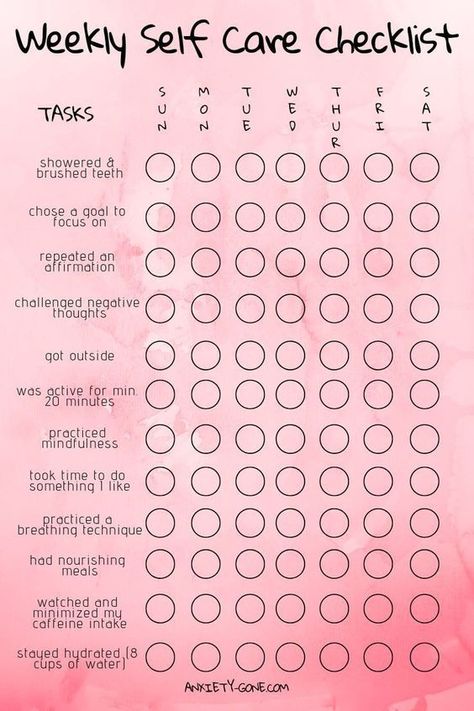 Weekly Self Care Checklist, Weekly Self Care, Self Care Checklist, Self Care Bullet Journal, Lifestyle Change, Post Traumatic, Bath And Body Care, Improve Mental Health, Self Care Activities