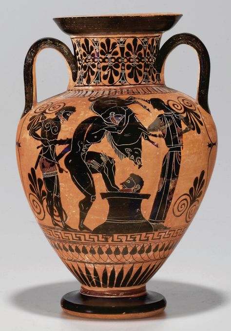 Ancient Greece Art, Ancient Vase, Ancient Greek Pottery, Istoria Artei, Greece Art, Ancient Greek Art, Greek Pottery, Greek Vases, Black Figure