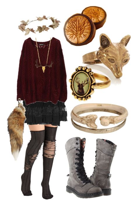 "gold/burgundy accented dark mori girl" by risaisafox ❤ liked on Polyvore featuring Jean Paul Gaultier Soleil, eliurpi, Dr. Martens and Monserat De Lucca Hippie Witch Outfits, Strega Fashion, Dark Mori, Mori Girl Fashion, Witch Fashion, Witchy Fashion, Witch Outfit, Skirt Maxi, Mori Girl