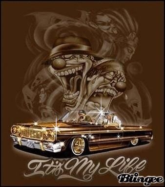 Lowrider Cars Animated Gifs | smile now cry later Lowrider Drawings, Chicano Love, Cholo Style, Latino Art, Mexican Culture Art, Cholo Art, Lowrider Art, Brown Pride, Chicano Art Tattoos