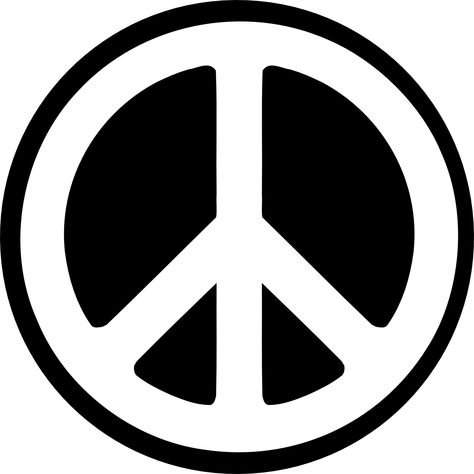 Peace sign free peace animations clipart s 2 - Clipartix Peace Sign, Black And White, White, Black, La Paz