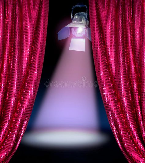 Disco curtains reveal show. Stage spotlight lamp dark background , #Affiliate, #reveal, #show, #Disco, #curtains, #Stage #ad Spotlight On Stage, Stage With Spotlight, Red Velvet Curtains Theatre, Stage Spotlights, Red Velvet Curtains, Red Stage Curtains, Purple Stage Lighting, Spotlight Lamp, Stage Curtains