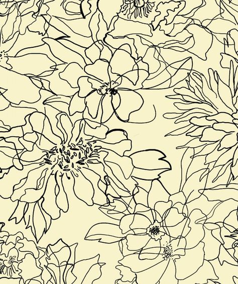 Abstract Flower Print, Trendy Flowers, Print Inspiration, Pattern Illustration, Textile Patterns, Textile Prints, Surface Pattern Design, Pattern Wallpaper, Flower Prints