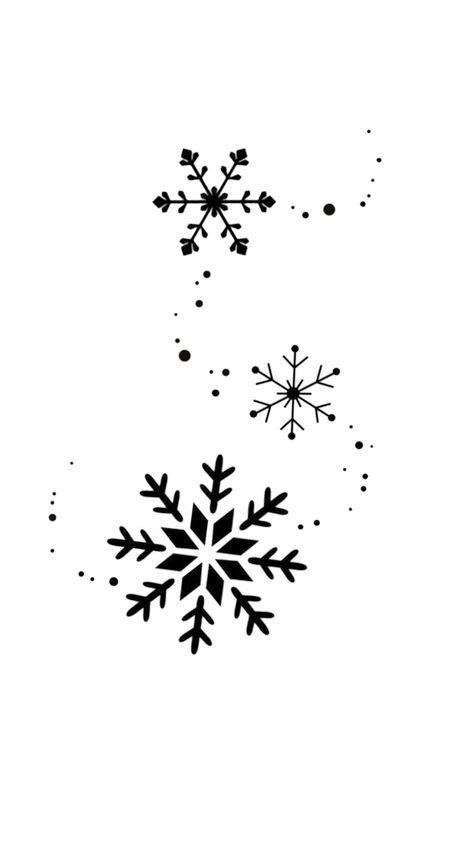 Snow Flakes Tattoo Design, Snowflakes Tattoo Design, Snow Flake Tattoos For Women, Minimalist Snowflake Tattoo, Dainty Snowflake Tattoo, Winter Tattoo Ideas Snow, Snowflake Tattoos For Women, Tiny Snowflake Tattoo, Winter Flash Tattoo