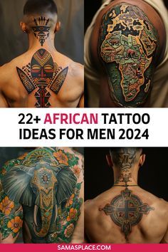 South African Tattoo Ideas For Men, African Tattoos Men, Yoruba Tattoo Ideas, African Theme Tattoo, African Tribe Tattoo, Ancient Tattoo Ideas, Black Culture Tattoos Men, African Tattoo Ideas For Men, Ethiopian Tattoo