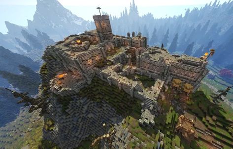 Fort Sungard (Skyrim TES) Minecraft Map Minecraft Skyrim, Minecraft Fort, Skyrim Map, Fire House, Minecraft Map, The Crossroads, House Fire, Texture Packs, Skyrim