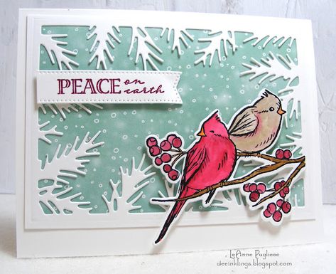 Cardinal Pair, Wildflower Birthday, Homemade Holiday Cards, Create Christmas Cards, Stamped Christmas Cards, Holiday 2024, Tree Top, December 2024, Be Blessed