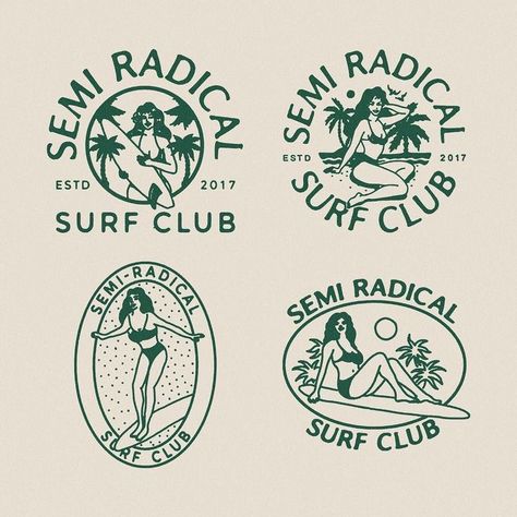 Berg Tattoo, Desain Merek, Mascot Illustration, Surf Logo, Logo Generator, Panther Tattoo, Surf Club, Logo Design Feminine, Surf Design