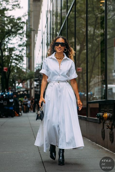 2023 Street Style, Elaine Welteroth, 2020 Street Style, Fun Moments, Leandra Medine, Reportage Photography, Giovanna Battaglia, Anna Dello Russo, Maxi Skirt Outfits