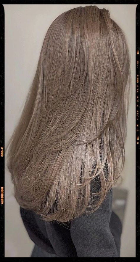 Light Hair Color Ideas For Brunettes Ash Brown, Cool Brown Hair Light, Medium Ash Hair Color, Sand Brown Hair Color, Ash Coloured Hair, Lite Brown Hair Color, Ash Gray Brown Hair Color, Cool Tone Beige Hair, Fawn Colored Hair