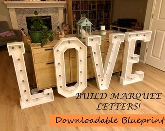 Diy Marquee Letters Wood, Love Marquee Letters, Diy Wedding Arbor, Diy Marquee Letters, Large Wedding Signs, Arch Building, Alphabet Templates, Rental Business, Wedding Marketing