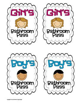 Back to School Bathroom Passes Free Bathroom Passes For Classroom Printable Free, Toilet Pass Classroom, Restroom Passes For Classroom, Bathroom Passes For Classroom, Kindergarten Toilet, School Washroom, Toilet Clipart, Restroom Pass, Classroom Passes