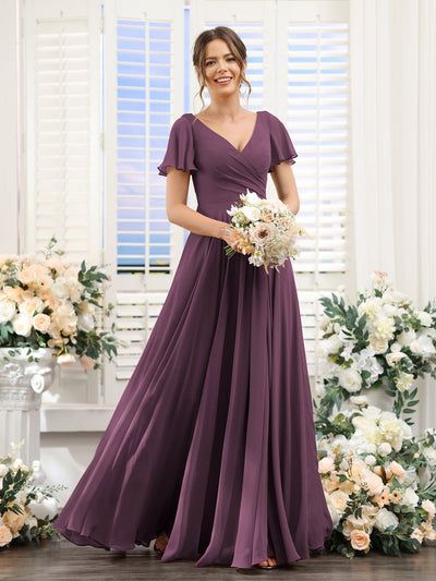 Plum Bridesmaid Dresses - Under $100, Short & Long | Lavetir Dusty Purple Bridesmaid Dresses, Orchid Bridesmaid Dresses, Plum Bridesmaid, Latest Bridesmaid Dresses, Rust Bridesmaid Dress, Plum Bridesmaid Dresses, Bridesmaid Dresses Under 100, Corset Styles, Grey Bridesmaids