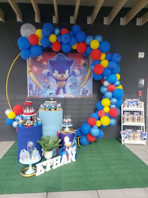 Sonic Backdrop, Event Decor, Sonic, Birthday Cake, Birthday Party, Cake, Birthday