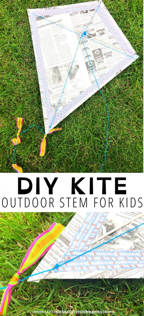 Kids Kite Craft, Activities For 3rd Graders Fun, Diy Kites That Fly, Build A Kite, Homemade Kites, Make A Kite, Kite Building, Spring Stem, Abc Preschool