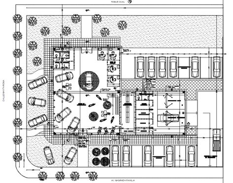 40X45 meter plot size for automobile showroom layout plan CAD drawing which includes entry and exit of vehicles, public parking, showroom, tools, and warehouse detail dwg file. Automobile Showroom, Car Showroom Architecture, Warehouse Plan, Car Showroom Design, Bubble Diagram, Public Parking, Museum Plan, Automotive Shops, Layout Plan