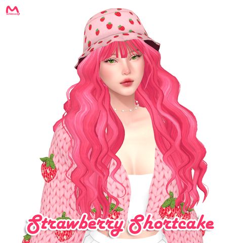 Hair Accessories Cc Sims 4, Sims 4 Cc Strawberry Clothes, Sims 4 Strawberry Shortcake, Sims 4 Strawberry Shortcake Cc, Strawberry Shortcake Sims 4 Cc, Sims 4 Strawberry Cc, Sims 4 Cc Strawberry, The Sims 4 Look Book, Sims 4 Cc Hair Accessories