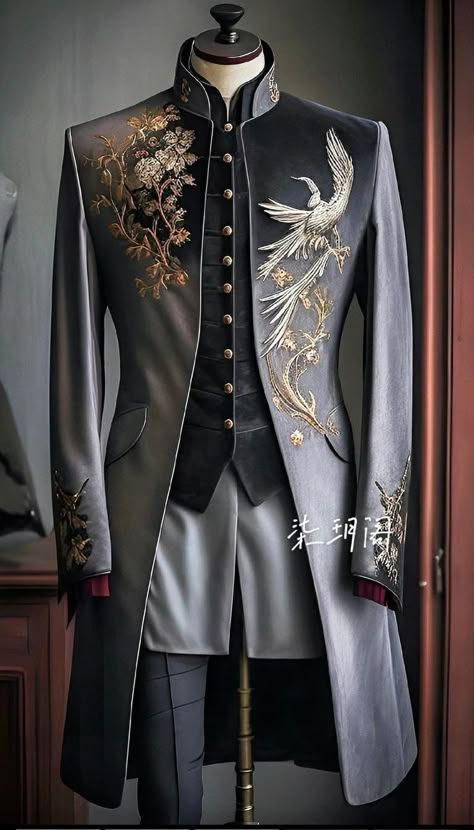 Royal Suits For Men, Imperial Clothing, Mens Dress Outfits, Tailored Fashion, Fancy Suit, Fairytale Fashion, Dress Suits For Men, Concept Clothing, Mens Casual Dress Outfits