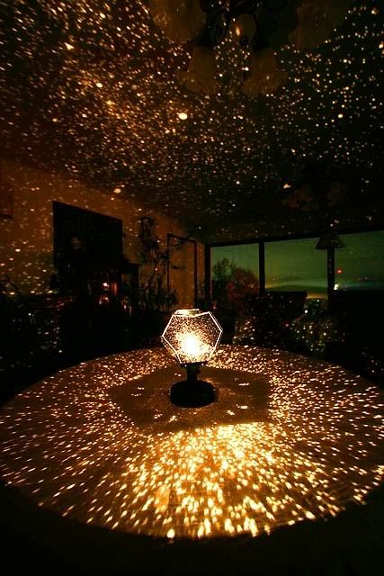 Can put them inside pumpkins and cut holes in em and it will double as a center peice and star projector Home Planetarium, Led Light Installation, Prom Themes, Dance Themes, Prom Theme, Dekor Diy, Star Projector, Space Wedding, Light Installation