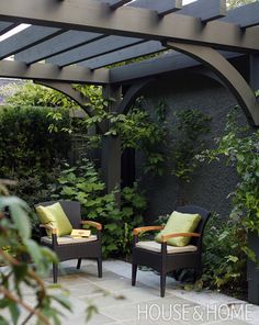 Several pergolas help create garden “rooms” which gives architectural interest. | Photographer:  Janis Nicolay  Landscape architect: Ron Rule Bedroom French, Building A Pergola, Pergola Lighting, Pergola Attached To House, Pergola Design, Pergola Canopy, Backyard Pergola, Pergola Plans, Pergola Kits