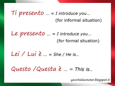 Italian Dialogues, Simple Future Tense, Italian Grammar, Italian Vocabulary, Future Tense, Italian Language Learning, Learn Italian, Italian Phrases, Introduce Yourself