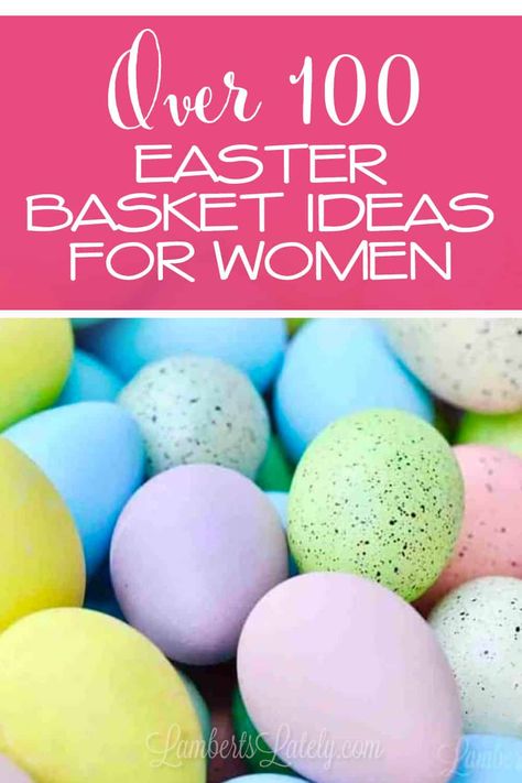 This list of over 100 Easter Basket Ideas for Women includes ideas for a wife, mom, grandmother, girlfriend and more. Get practical and creative small Easter gift ideas for ladies, with an Easter twist! Small Easter Gift Ideas, Basket Gift Ideas For Women, Gift Ideas For Ladies, Easter Basket Gift Ideas, Small Easter Gifts, Easter Bunny Cartoon, Basket Gift Ideas, Easter Gift For Adults, Easter Gift Ideas