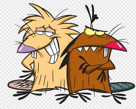 Angry Beavers Tattoo, 90 Cartoon Characters, Old Cartoons 90s, 90s Cartoon Tattoos, Nickelodeon Cartoon Characters, Beaver Cartoon, Iconic Cartoon Characters, Angry Beavers, Cartoon Tattoo Ideas